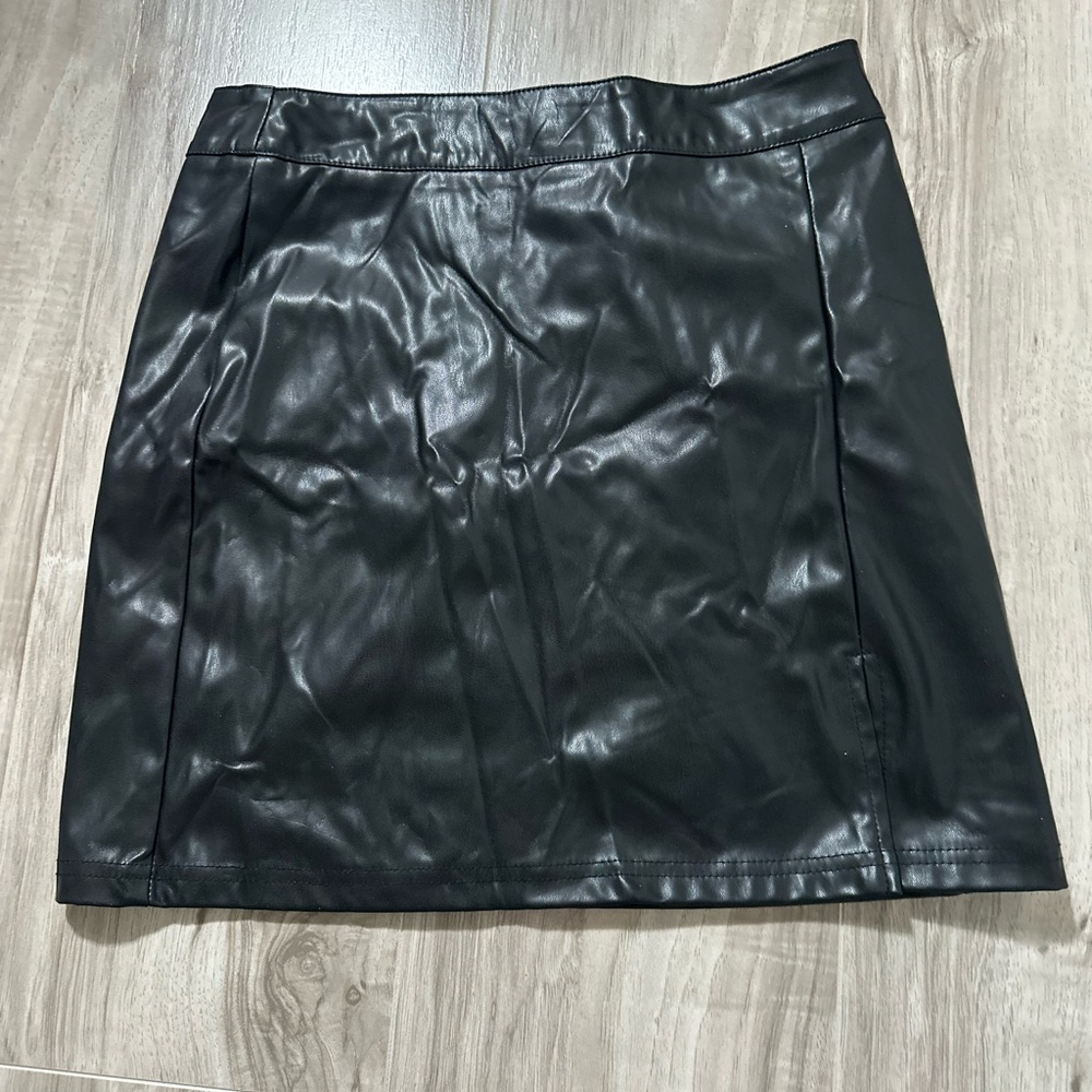 Black Leather Skirt